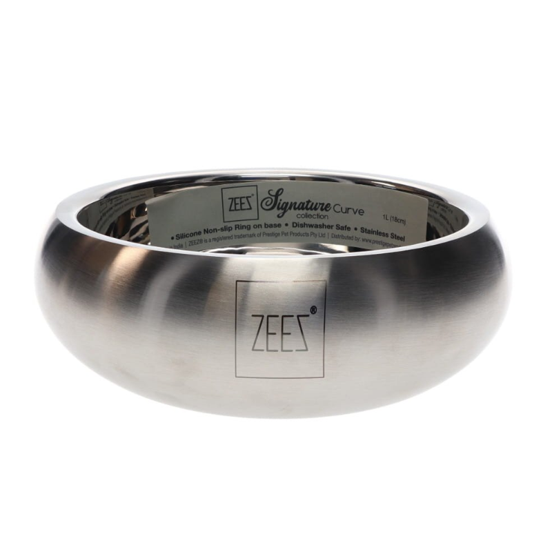 Double-Walled Stainless Steel Curved Bowl